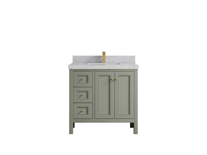 Nashville 36 in. W x 22 in. D Center Sink Bathroom Vanity - photo 41