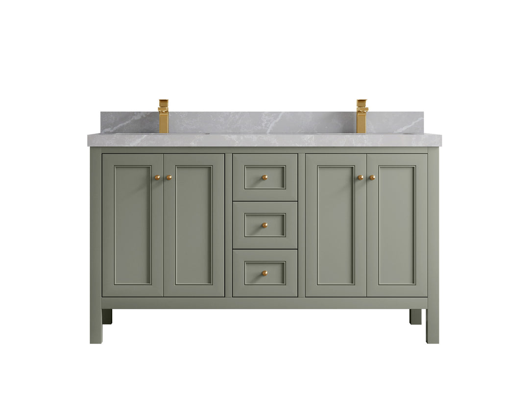 Nashville 60 in. W x 22 in. D Double Sink Bathroom Vanity
