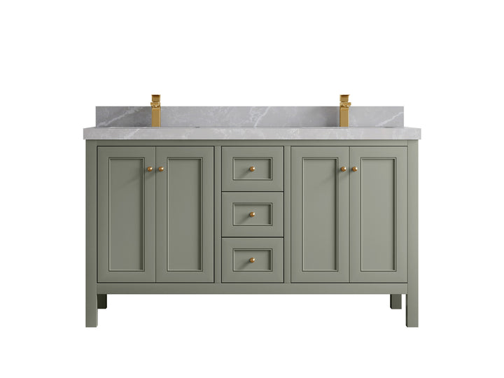 Nashville 60 in. W x 22 in. D Double Sink Bathroom Vanity - photo 41