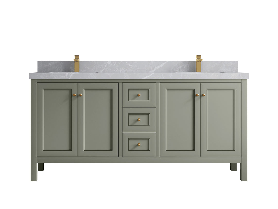 Nashville 72 in. W x 22 in. D Double Sink Bathroom Vanity