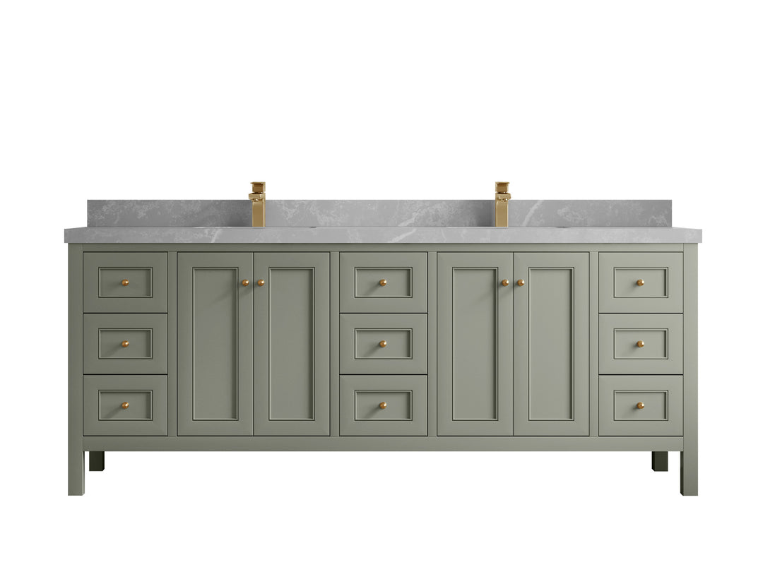 Nashville 84 in W x 22 in D Double Sink Bathroom Vanity