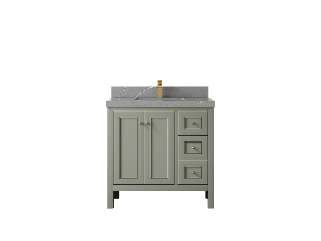 Nashville 36 in. W x 22 in. D Center Sink Bathroom Vanity
