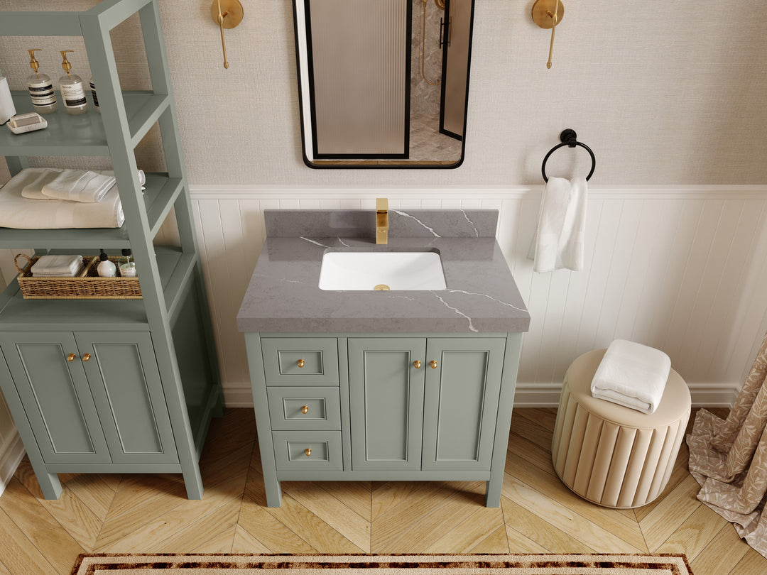Nashville 36 in. W x 22 in. D Center Sink Bathroom Vanity