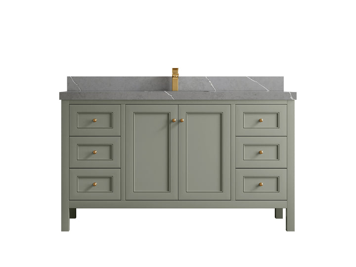 Nashville 60 in. W x 22 in. D Single Sink Bathroom Vanity - photo 43