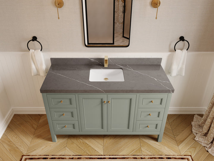 Nashville 60 in. W x 22 in. D Single Sink Bathroom Vanity - photo 42