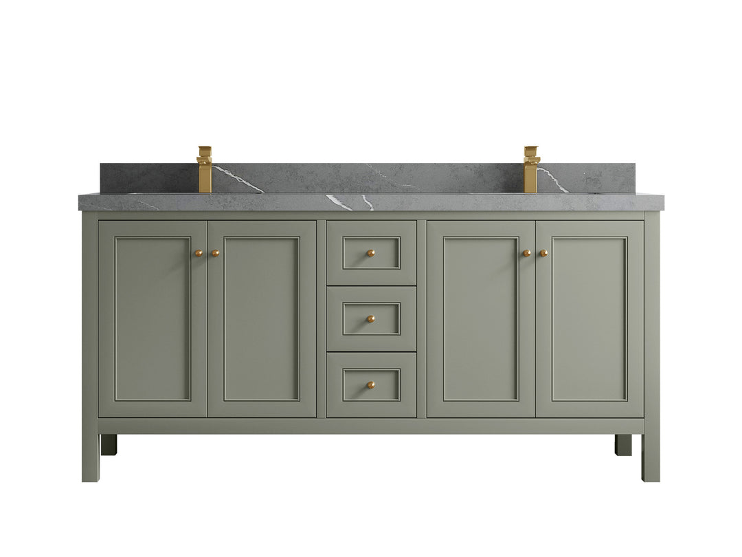 Nashville 72 in. W x 22 in. D Double Sink Bathroom Vanity
