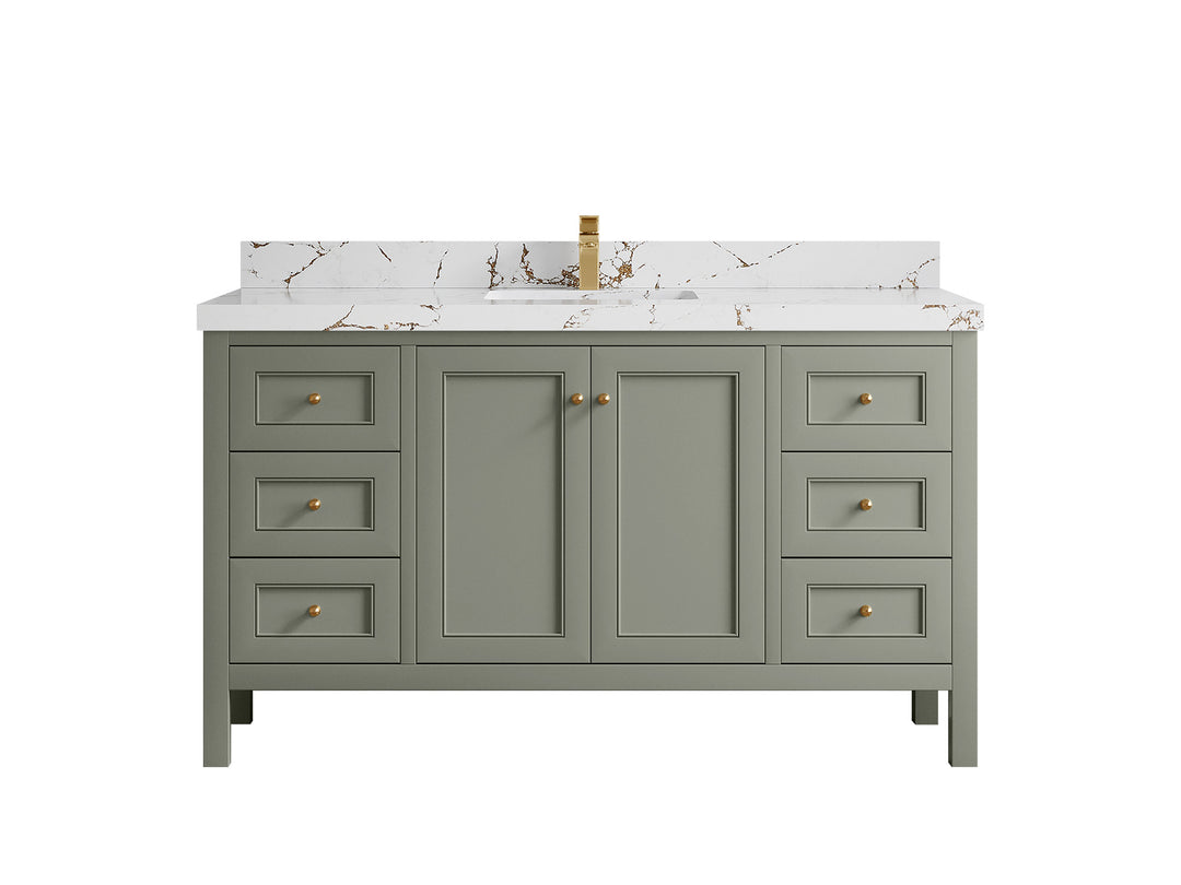 Nashville 60 in. W x 22 in. D Single Sink Bathroom Vanity