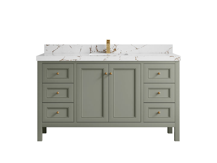 Nashville 60 in. W x 22 in. D Single Sink Bathroom Vanity - photo 45