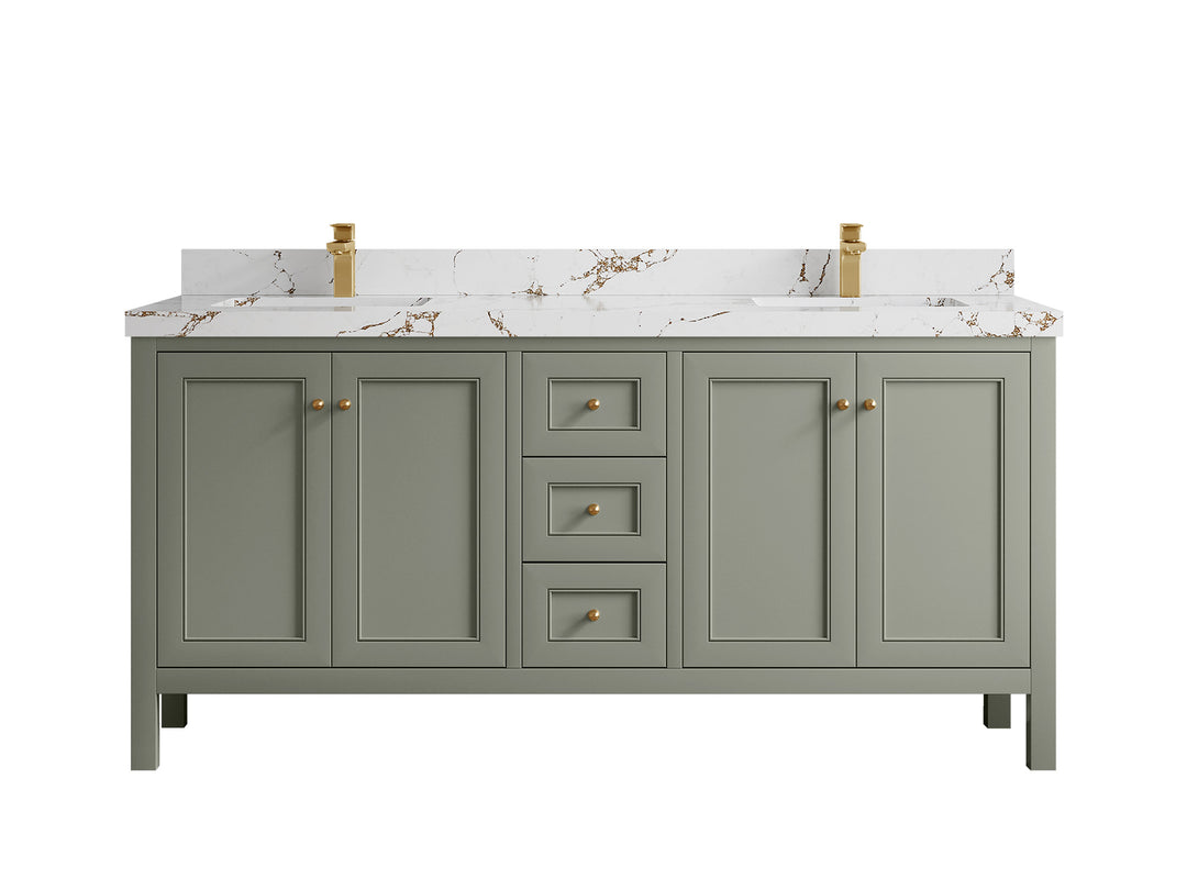 Nashville 72 in. W x 22 in. D Double Sink Bathroom Vanity