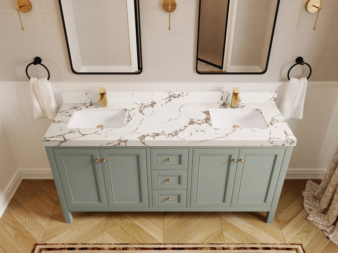 Nashville 72 in. W x 22 in. D Double Sink Bathroom Vanity