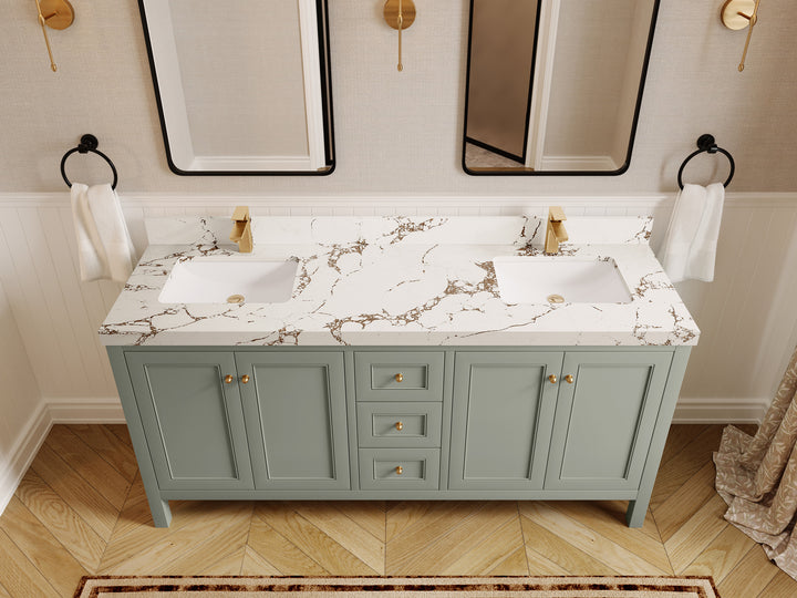 Nashville 72 in. W x 22 in. D Double Sink Bathroom Vanity - photo 44
