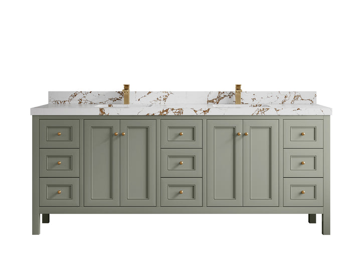 Nashville 84 in W x 22 in D Double Sink Bathroom Vanity - photo 45