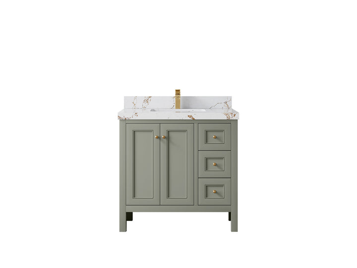 Nashville 36 in. W x 22 in. D Center Sink Bathroom Vanity - photo 47