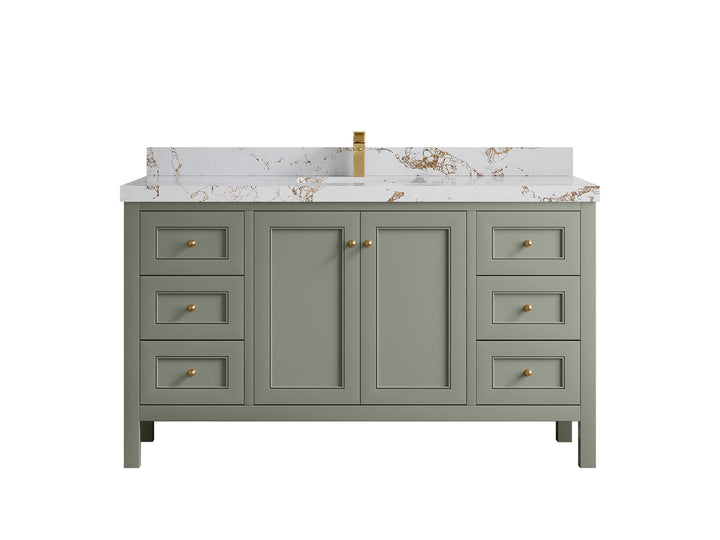 Nashville 60 in. W x 22 in. D Single Sink Bathroom Vanity - photo 47