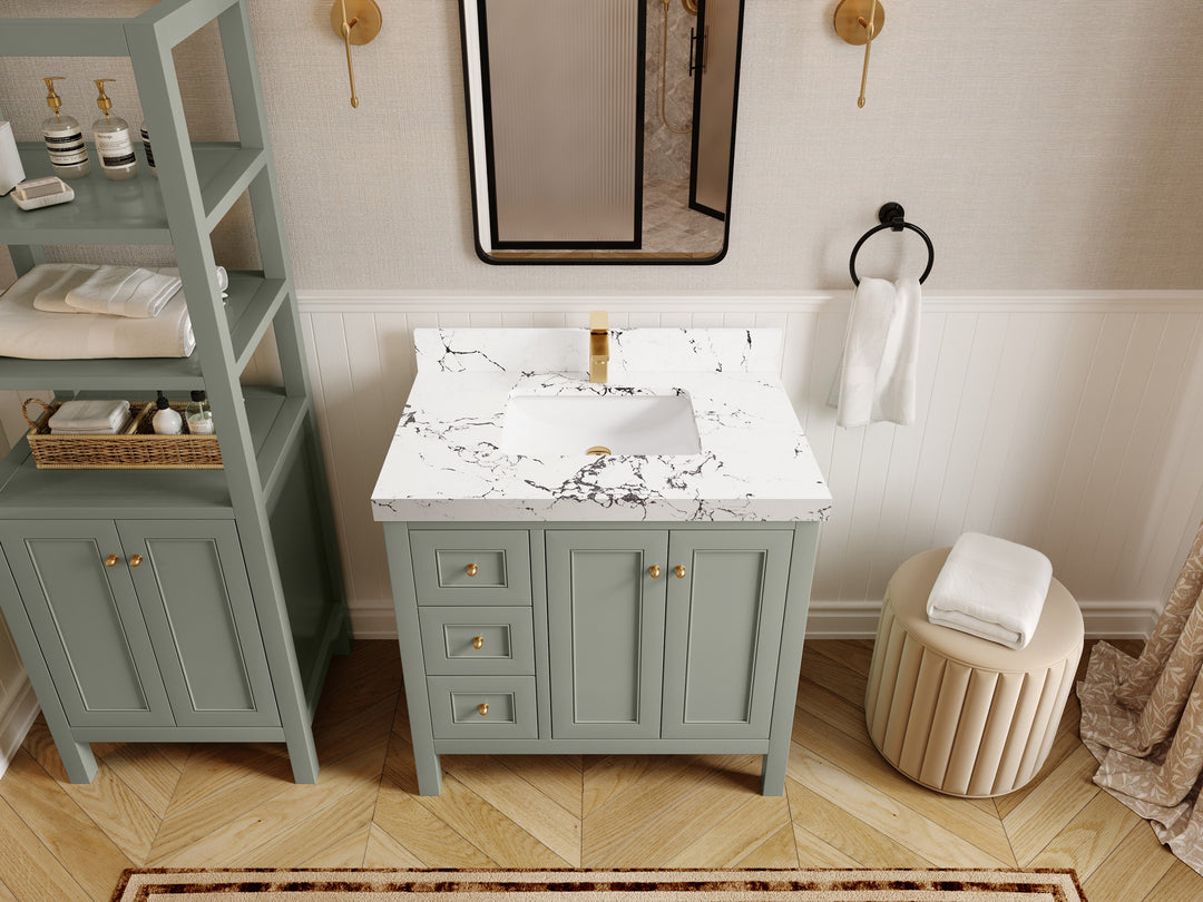 Nashville 36 in. W x 22 in. D Center Sink Bathroom Vanity