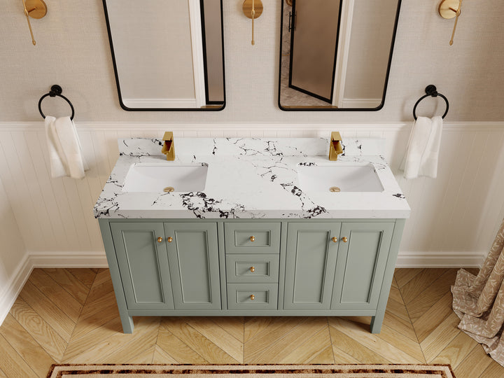 Nashville 60 in. W x 22 in. D Double Sink Bathroom Vanity - photo 48