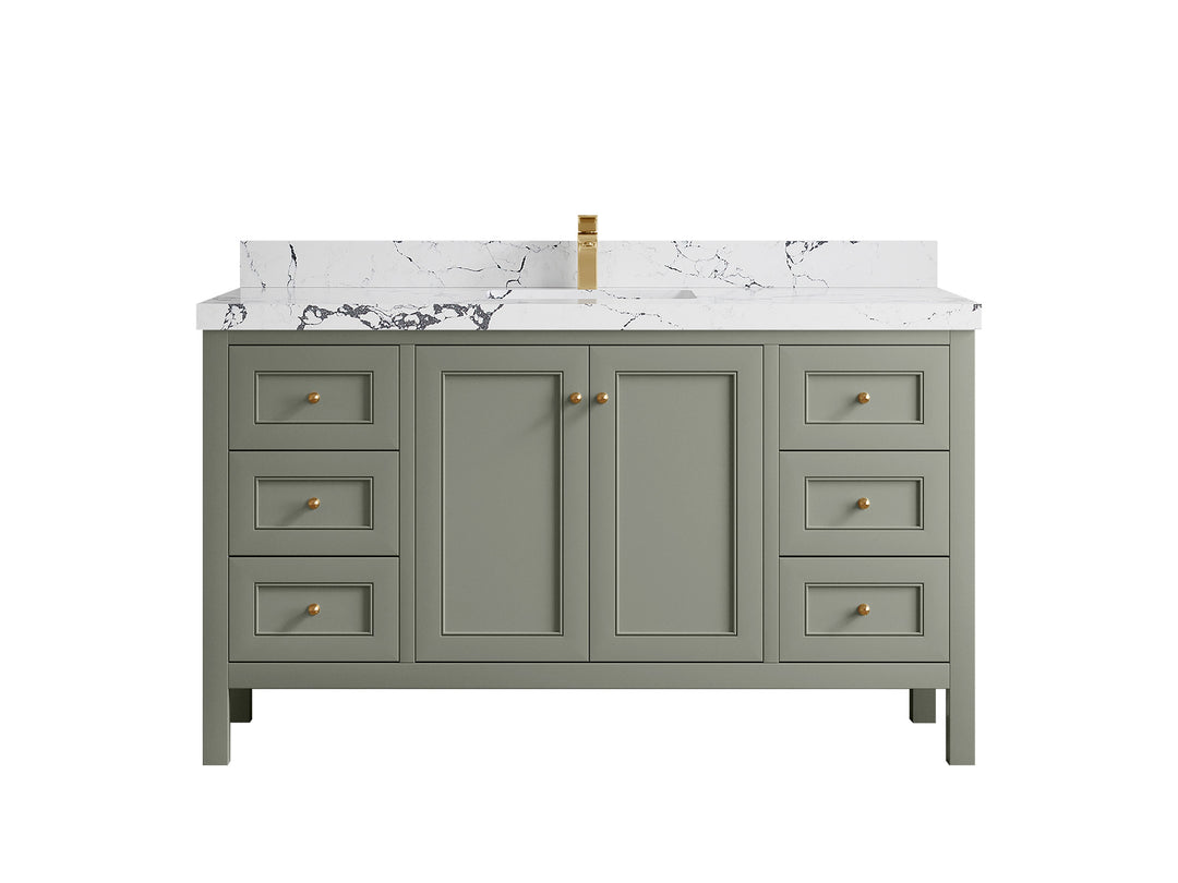 Nashville 60 in. W x 22 in. D Single Sink Bathroom Vanity