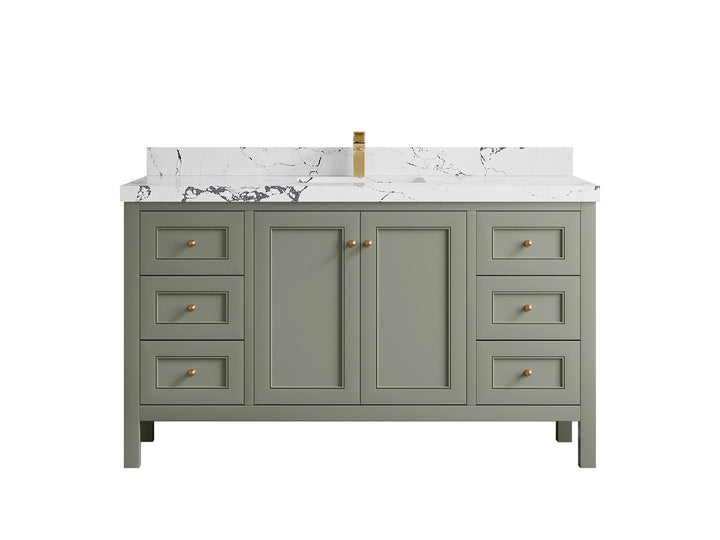 Nashville 60 in. W x 22 in. D Single Sink Bathroom Vanity - photo 49