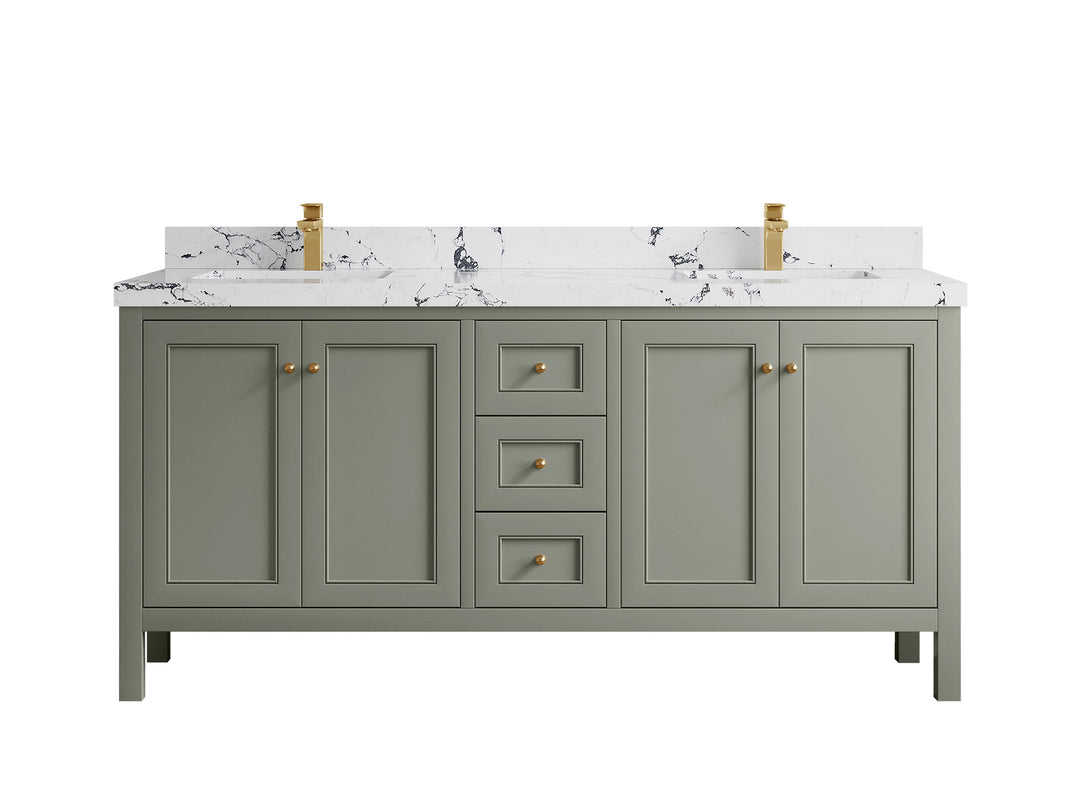 Nashville 72 in. W x 22 in. D Double Sink Bathroom Vanity