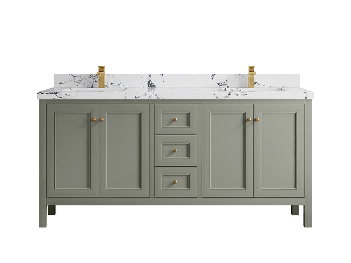 Nashville 72 in. W x 22 in. D Double Sink Bathroom Vanity - photo 49