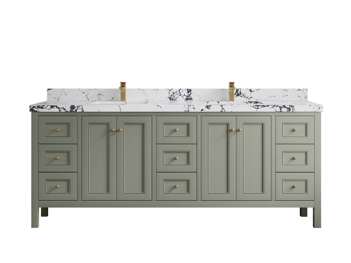 Nashville 84 in W x 22 in D Double Sink Bathroom Vanity - photo 49