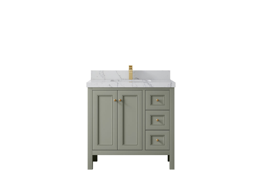 Nashville 36 in. W x 22 in. D Center Sink Bathroom Vanity