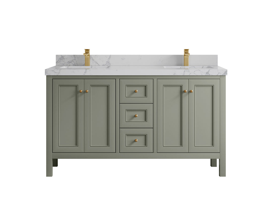 Nashville 60 in. W x 22 in. D Double Sink Bathroom Vanity