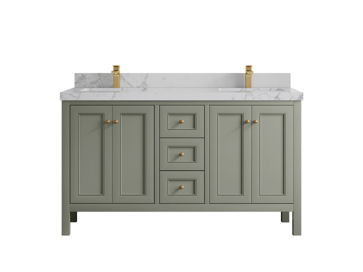 Nashville 60 in. W x 22 in. D Double Sink Bathroom Vanity - photo 13