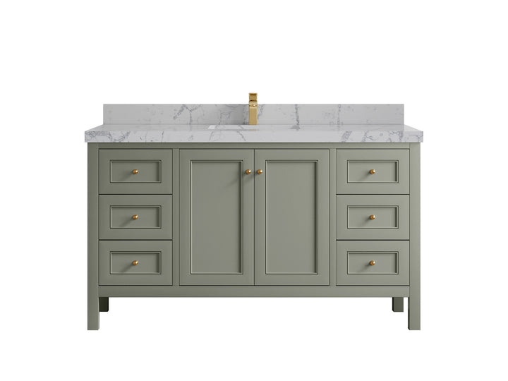 Nashville 60 in. W x 22 in. D Single Sink Bathroom Vanity - photo 13
