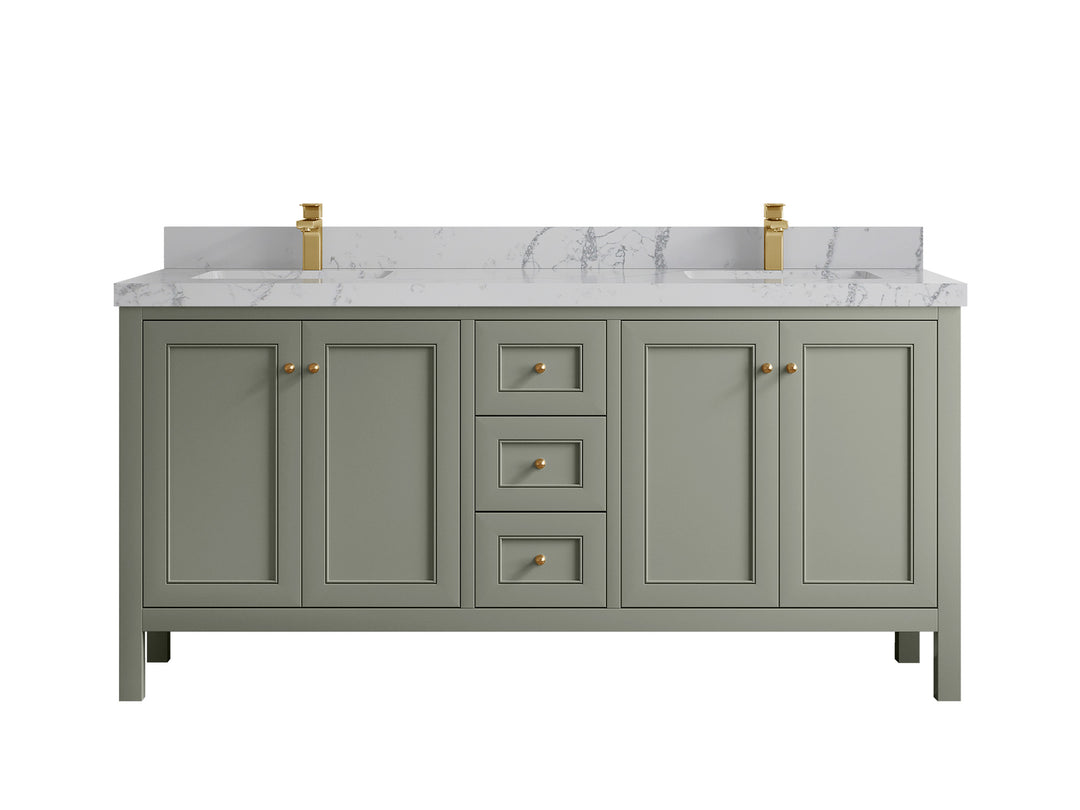 Nashville 72 in. W x 22 in. D Double Sink Bathroom Vanity