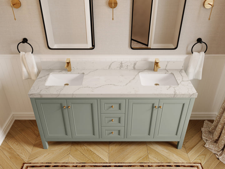 Nashville 72 in. W x 22 in. D Double Sink Bathroom Vanity - photo 12