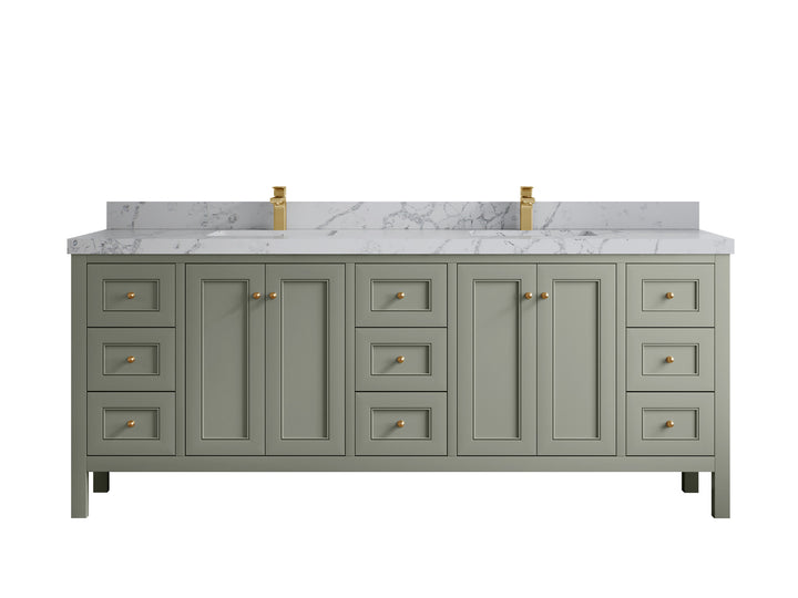 Nashville 84 in W x 22 in D Double Sink Bathroom Vanity - photo 13