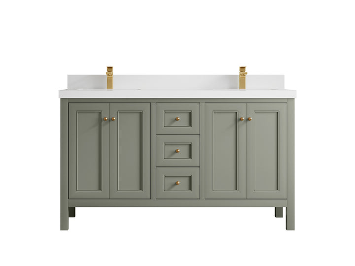 Nashville 60 in. W x 22 in. D Double Sink Bathroom Vanity - photo 15