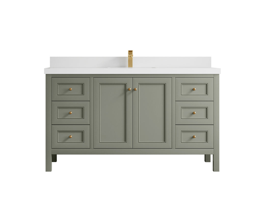 Nashville 60 in. W x 22 in. D Single Sink Bathroom Vanity