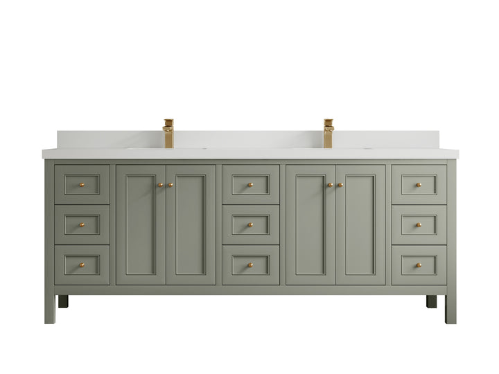 Nashville 84 in W x 22 in D Double Sink Bathroom Vanity - photo 15