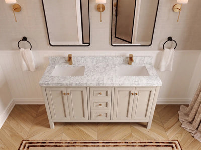 Nashville 60 in. W x 22 in. D Double Sink Bathroom Vanity