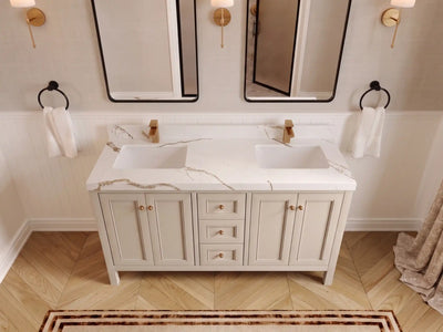 Nashville 60 in. W x 22 in. D Double Sink Bathroom Vanity