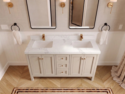 Nashville 60 in. W x 22 in. D Double Sink Bathroom Vanity