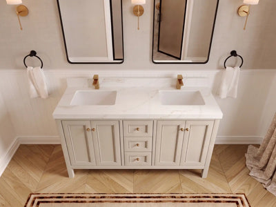Nashville 60 in. W x 22 in. D Double Sink Bathroom Vanity