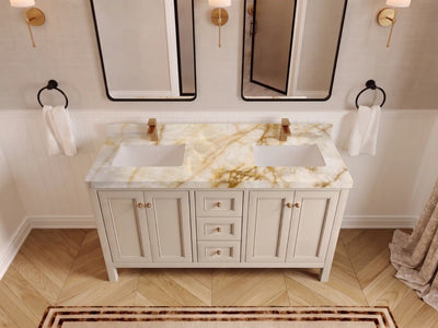 Nashville 60 in. W x 22 in. D Double Sink Bathroom Vanity