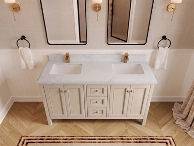Nashville 60 in. W x 22 in. D Double Sink Bathroom Vanity