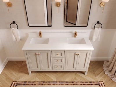 Nashville 60 in. W x 22 in. D Double Sink Bathroom Vanity