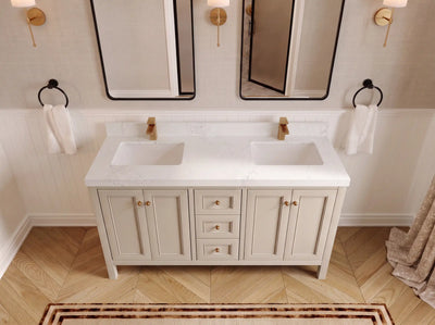Nashville 60 in. W x 22 in. D Double Sink Bathroom Vanity