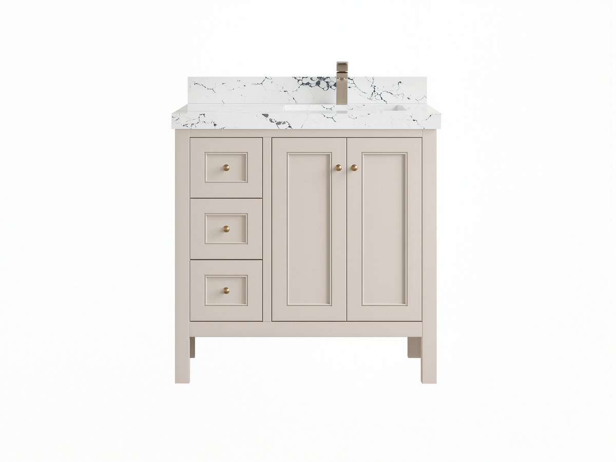 Nashville 36 in. W x 22 in. D Right Offset Sink Bathroom Vanity