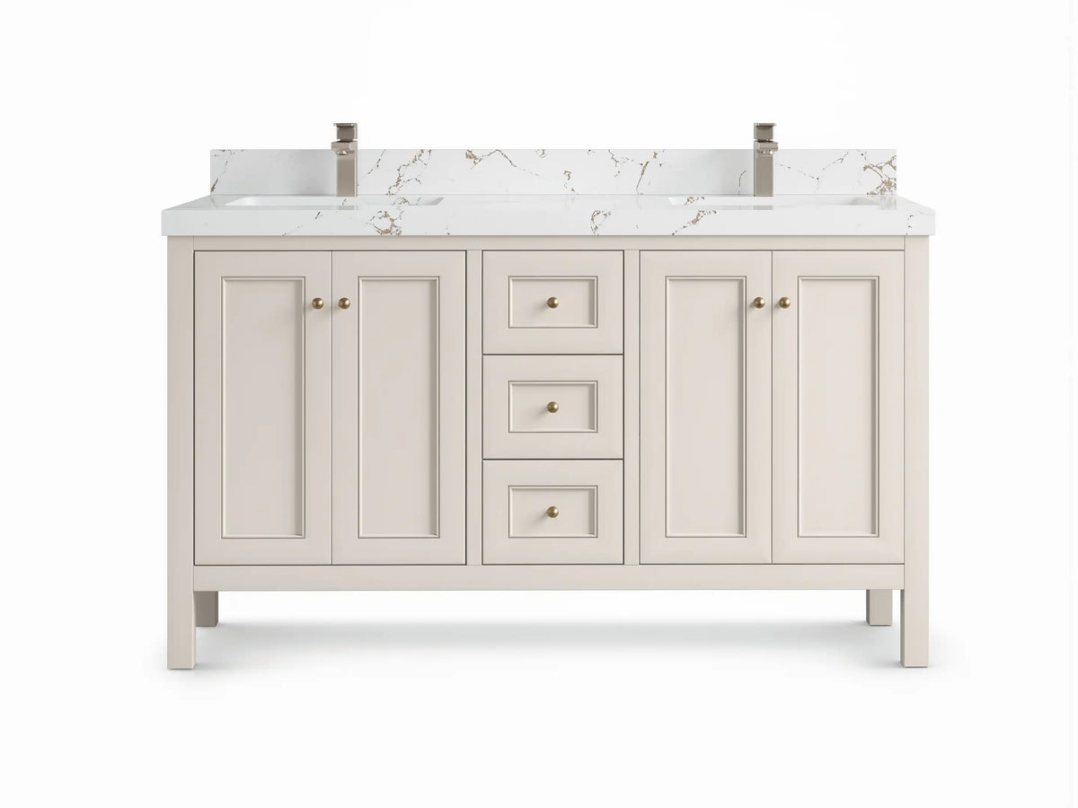 Nashville 60 in. W x 22 in. D Double Sink Bathroom Vanity