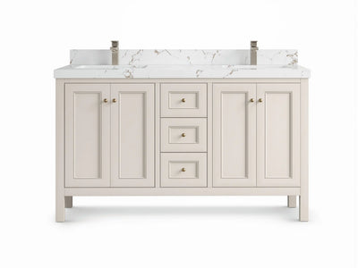 Nashville 60 in. W x 22 in. D Double Sink Bathroom Vanity