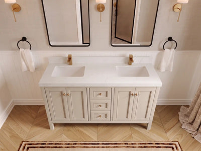 Nashville 60 in. W x 22 in. D Double Sink Bathroom Vanity