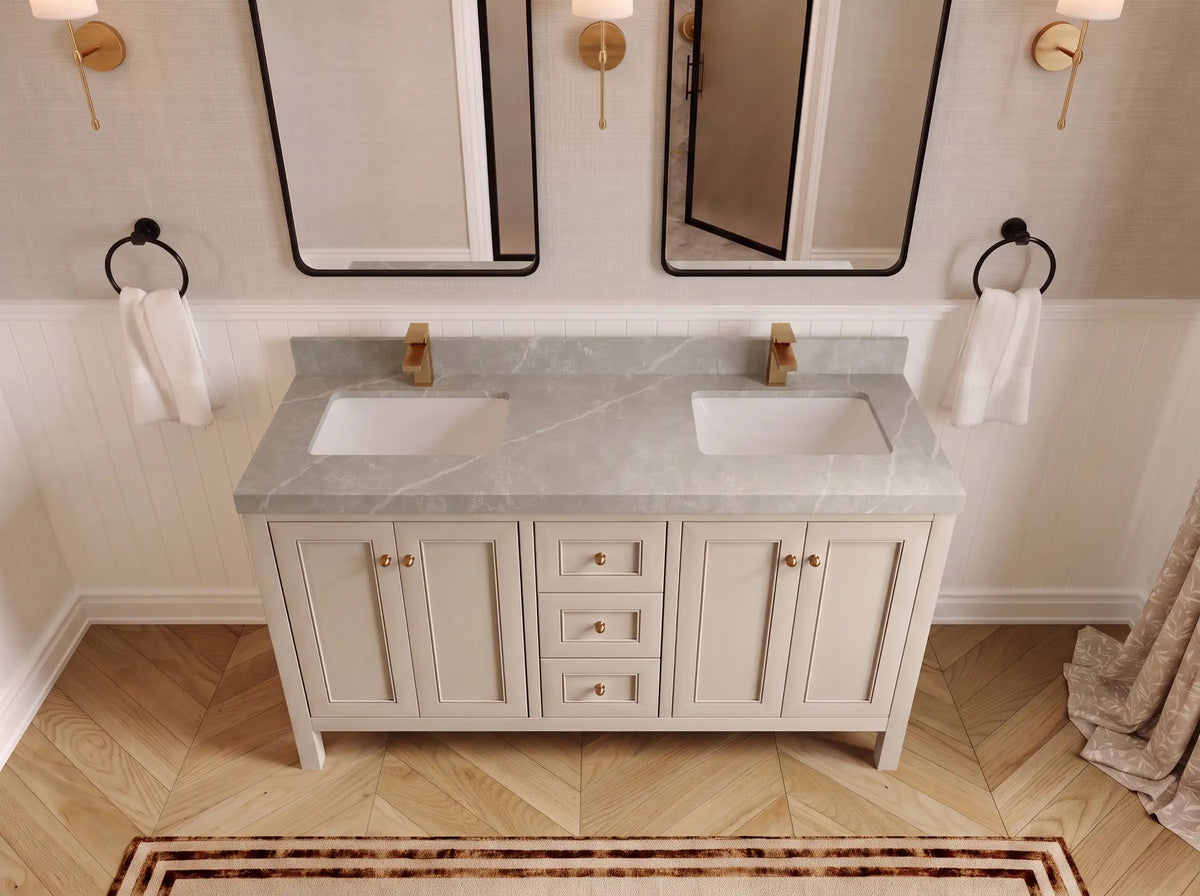 Nashville 60 in. W x 22 in. D Double Sink Bathroom Vanity