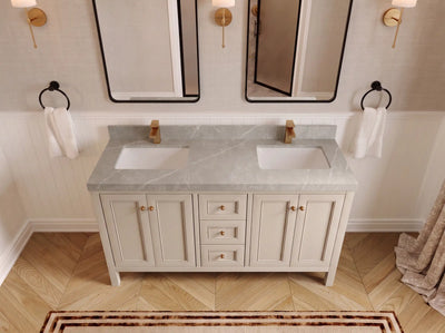 Nashville 60 in. W x 22 in. D Double Sink Bathroom Vanity