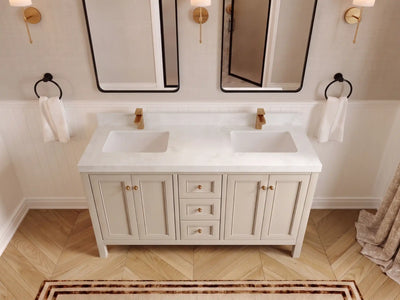 Nashville 60 in. W x 22 in. D Double Sink Bathroom Vanity
